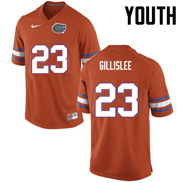 Youth Florida Gators #23 Mike Gillislee College Football Jerseys-Orange - Click Image to Close